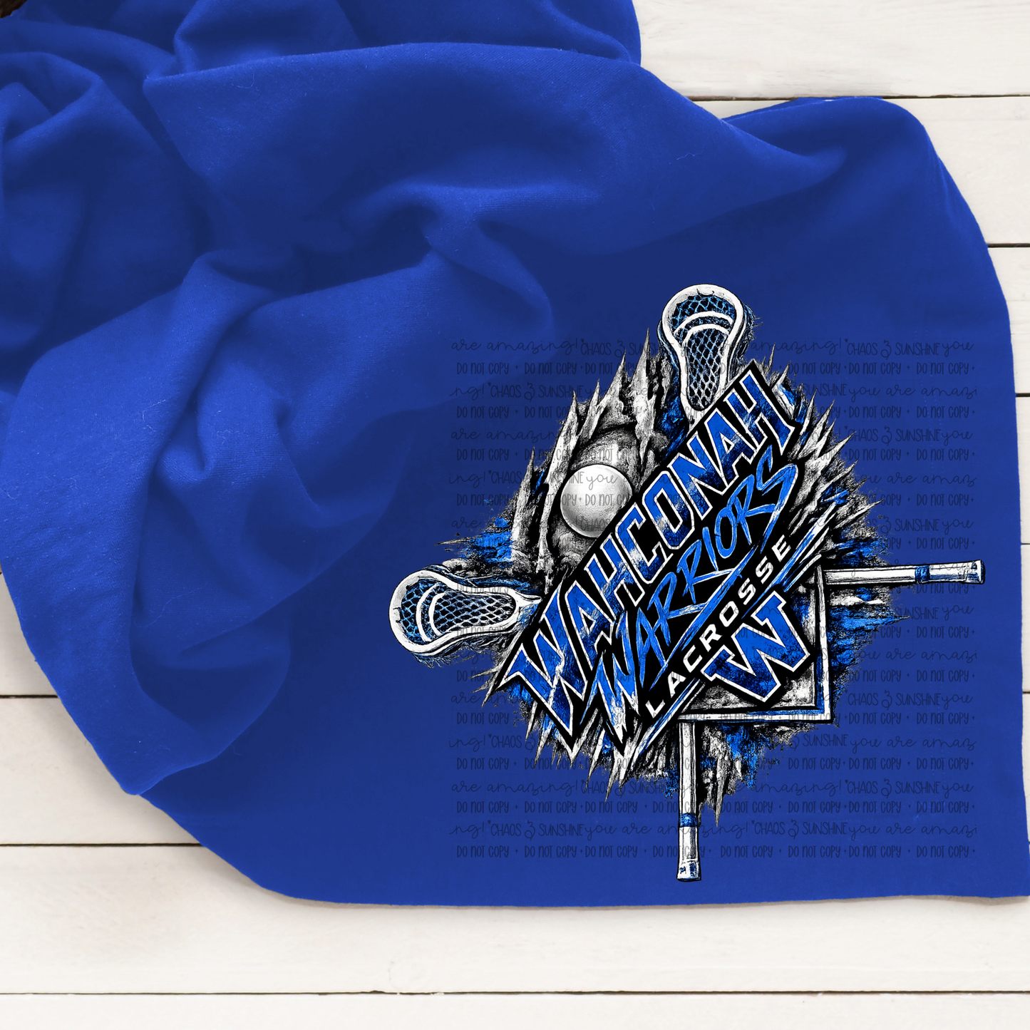 Wahconah Warriors Lacrosse “Breakthrough” Blanket