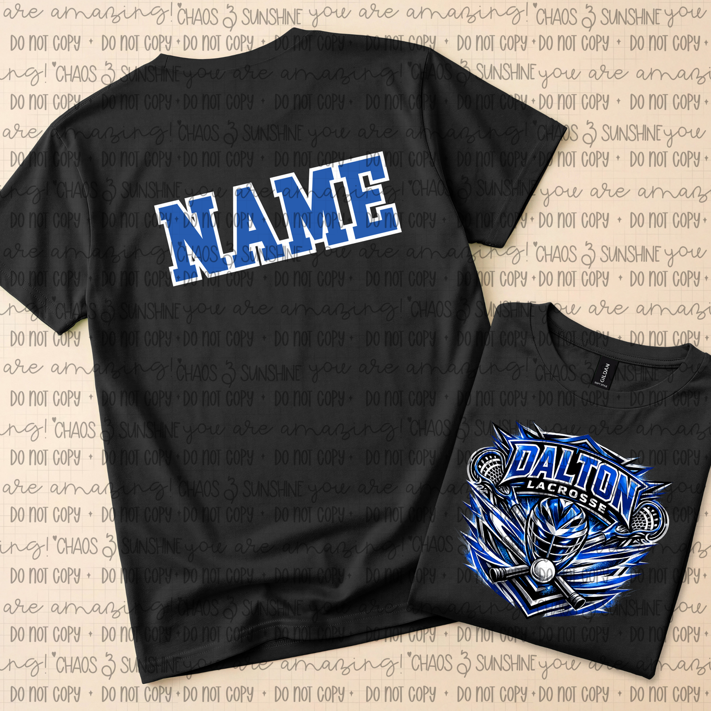 Dalton Lacrosse “Stormbreaker” Last Name Back Design