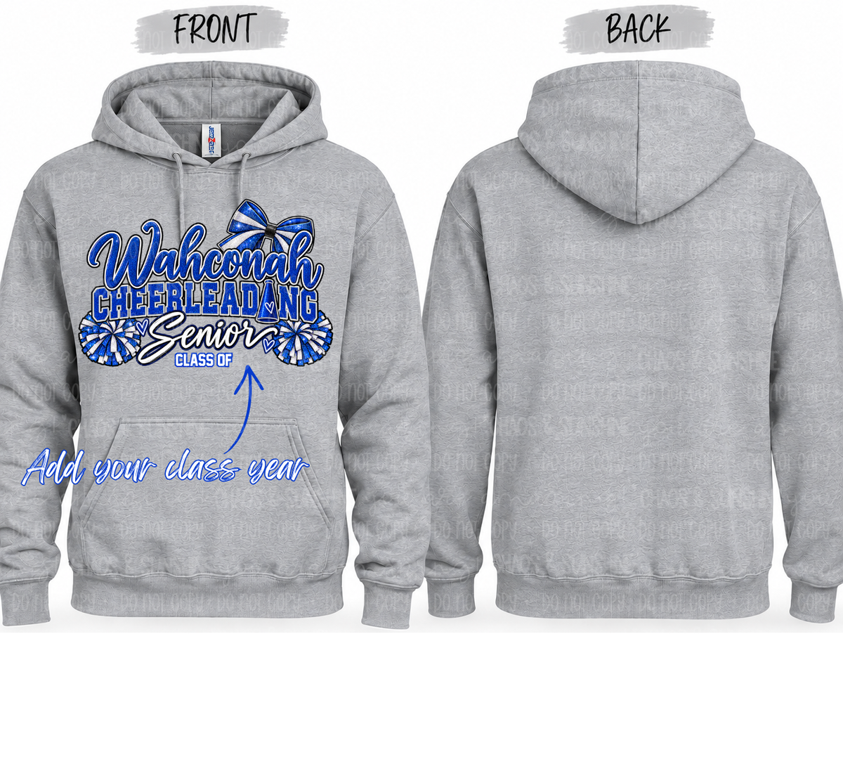 Wahconah Cheerleading Senior | Personalized Class Year
