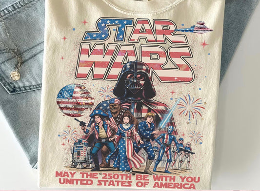 Star Wars Inspired 250th Anniversary USA Graphic Tee