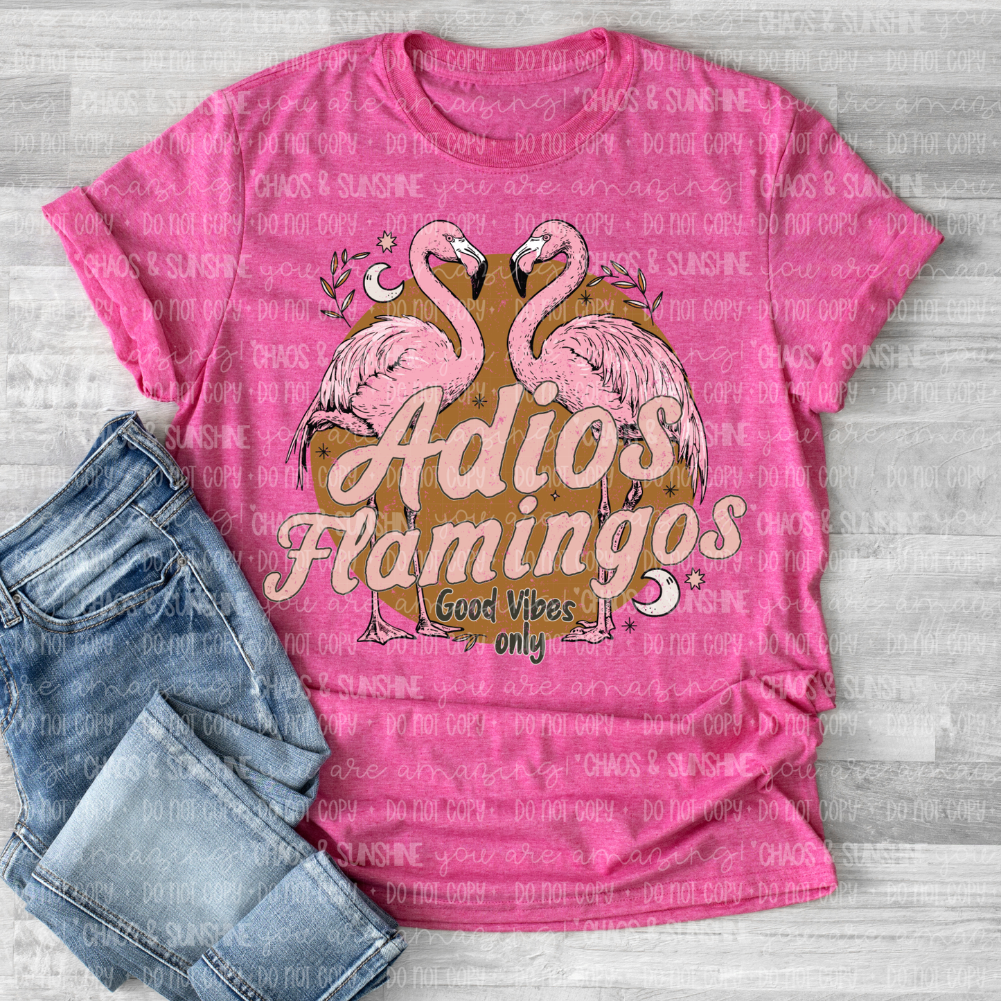 Adios Flamingos Tee 🦩🌙