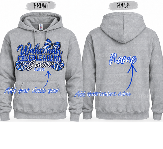 Wahconah Cheerleading Senior | Personalized Name & Class Year