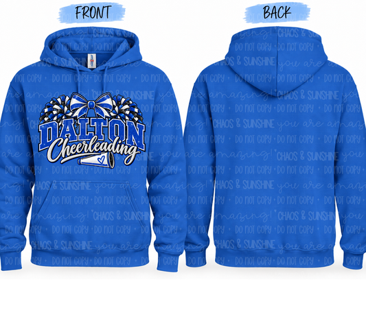 Dalton Cheerleading Bow & Pom Design | Youth