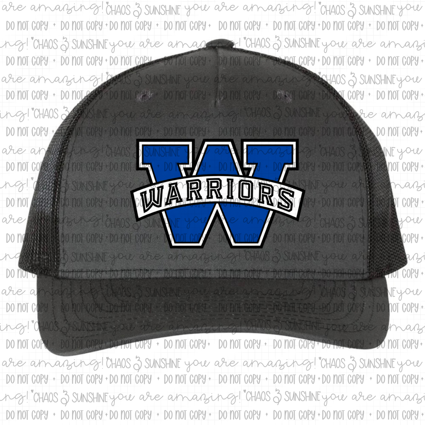 Wahconah Warriors W Logo Trucker Hat