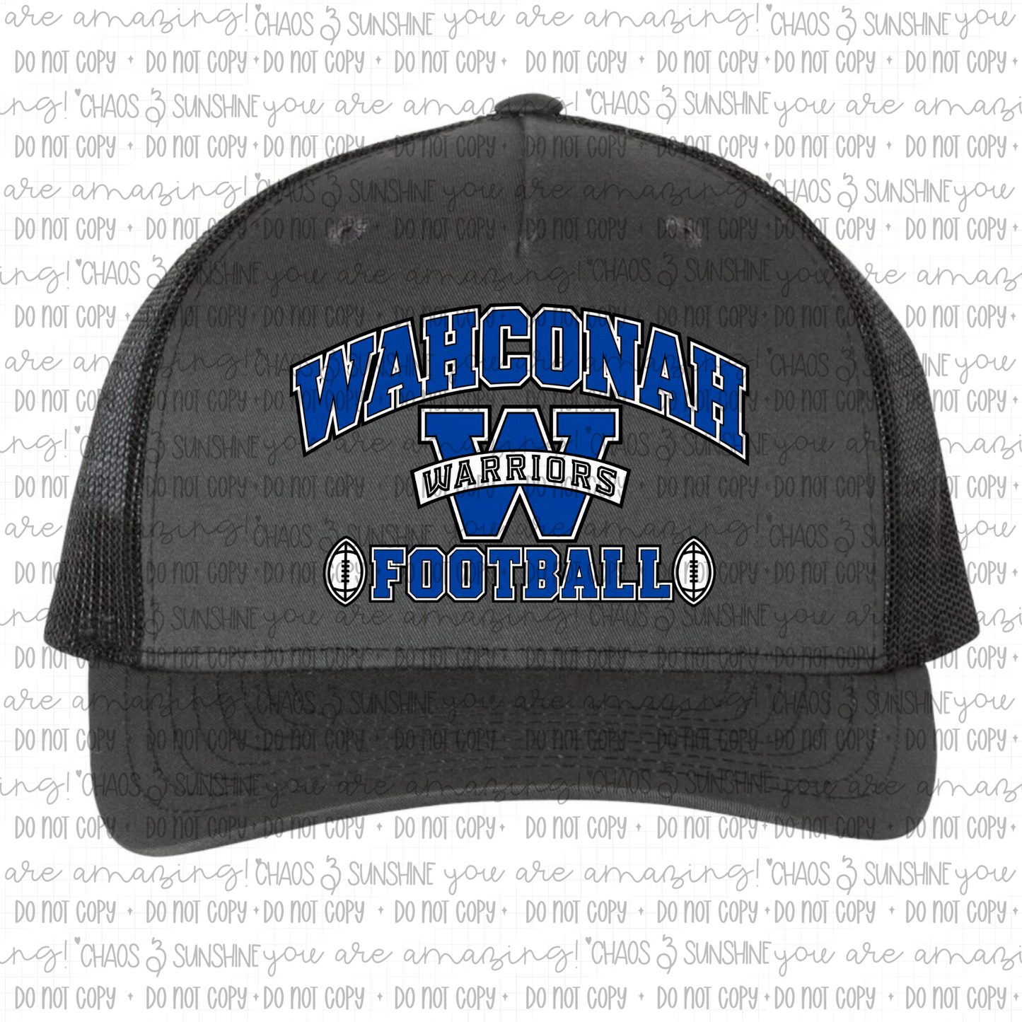 Wahconah Warriors Football Trucker Hat