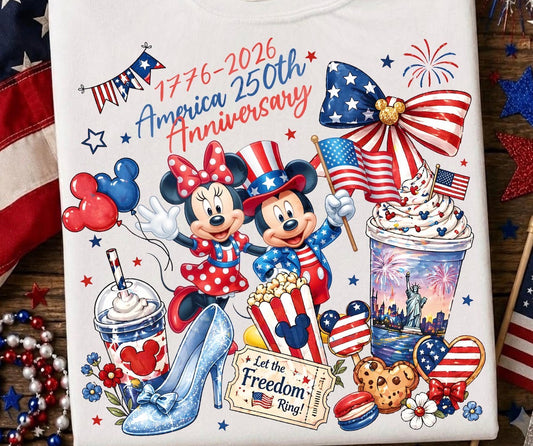 America's 250th Anniversary Disney Inspired Celebration Tee