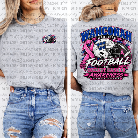 Wahconah Warriors Football Breast Cancer Awareness