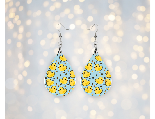 Lucky Ducky Teardrop Earrings 🐥💛
