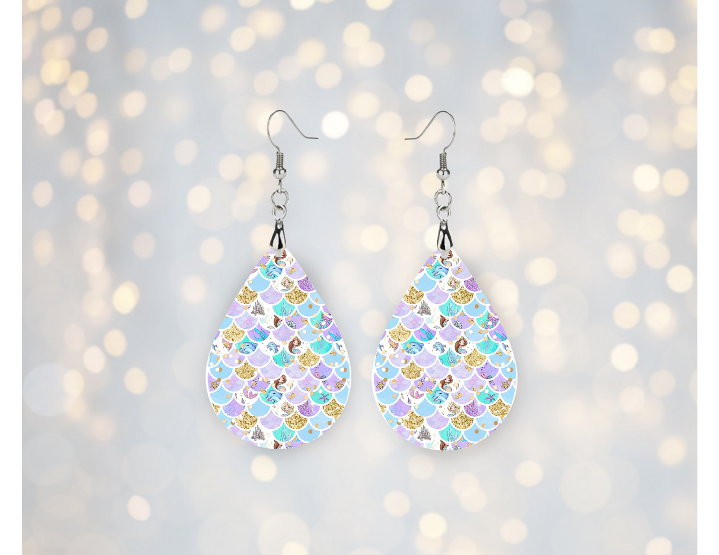 Mermaid Dreams Scallop Pattern Earrings 🧜🏻‍♀️✨