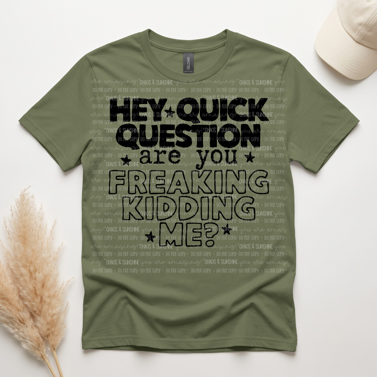 Hey Quick Question Are You Freaking Kidding Me Graphic Tee