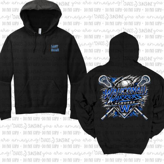 Wahconah Warriors Lacrosse “Breakthrough” Last Name Pocket Design