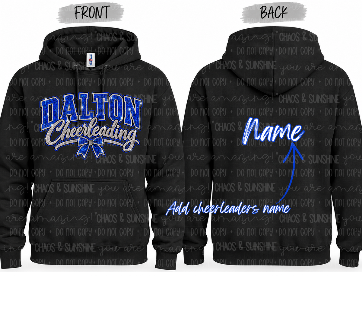 Dalton Cheerleading | Personalized Name | Youth