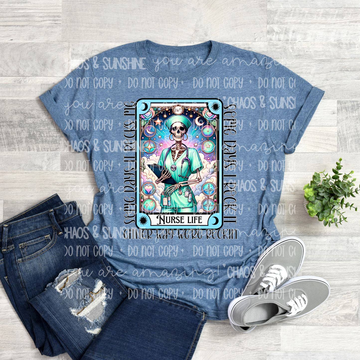 Nurse Life Tarot Tee