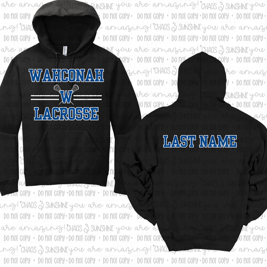 Wahconah Lacrosse Classic Front, Last Name Back