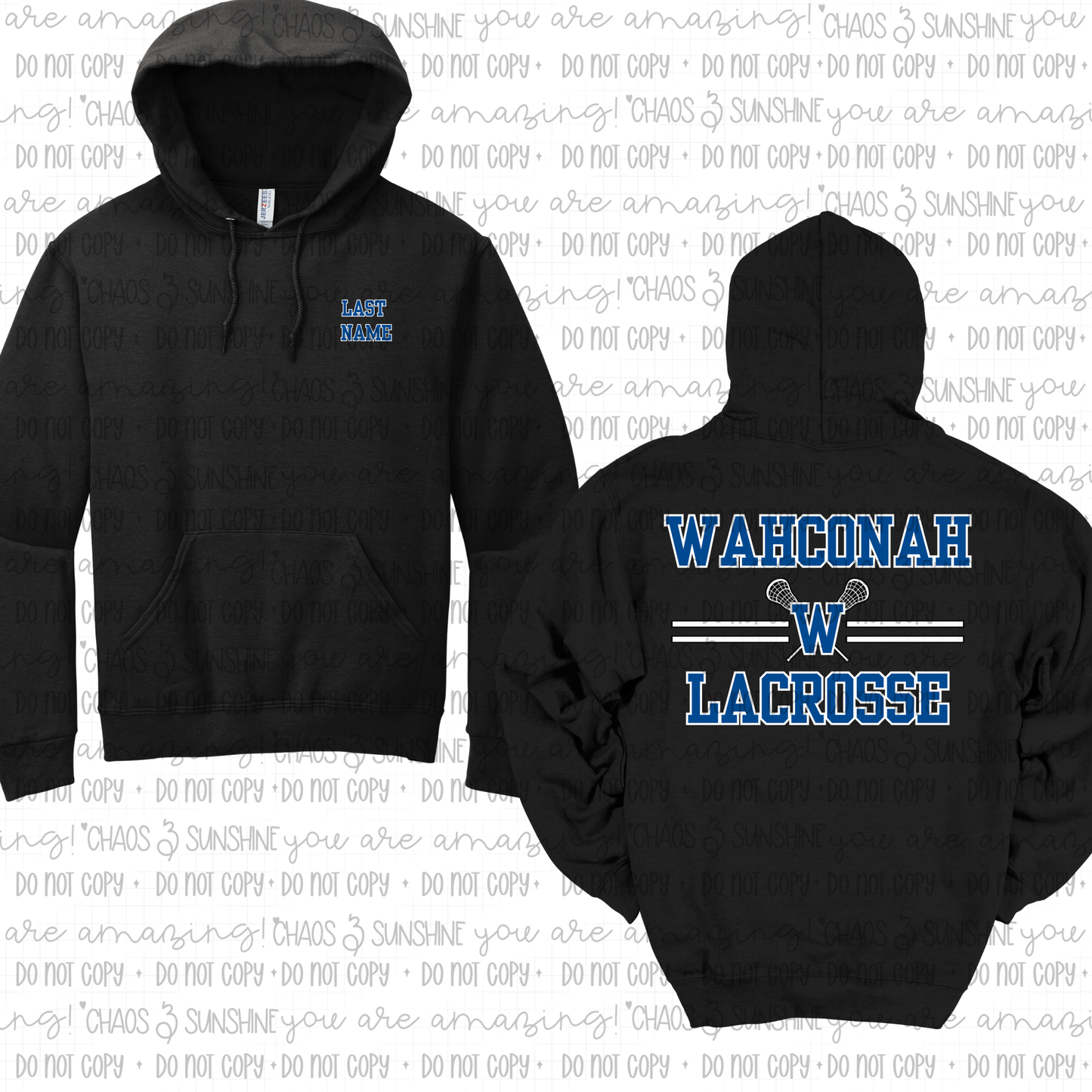 Wahconah Lacrosse Classic Last Name Pocket