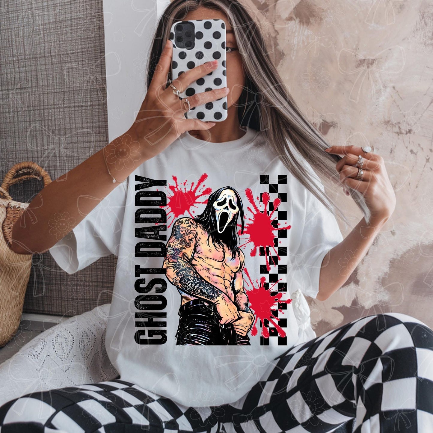 Ghost Daddy Graphic Sweatshirt | Funny Horror Sweatshirt | Halloween Graphic Sweatshirt| Unisex Spooky Sweatshirt
