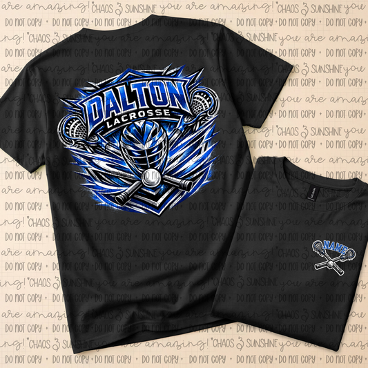 Youth Dalton Lacrosse “Stormbreaker” Crossed Sticks with Name Pocket Design