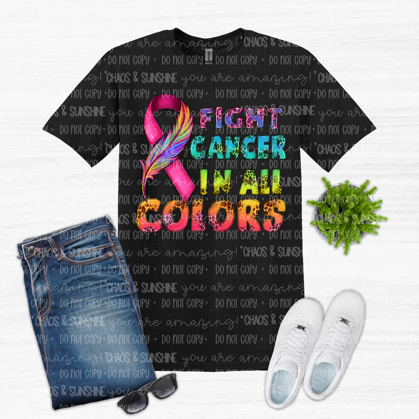 Fight Cancer In All Colors Tee 🎗️