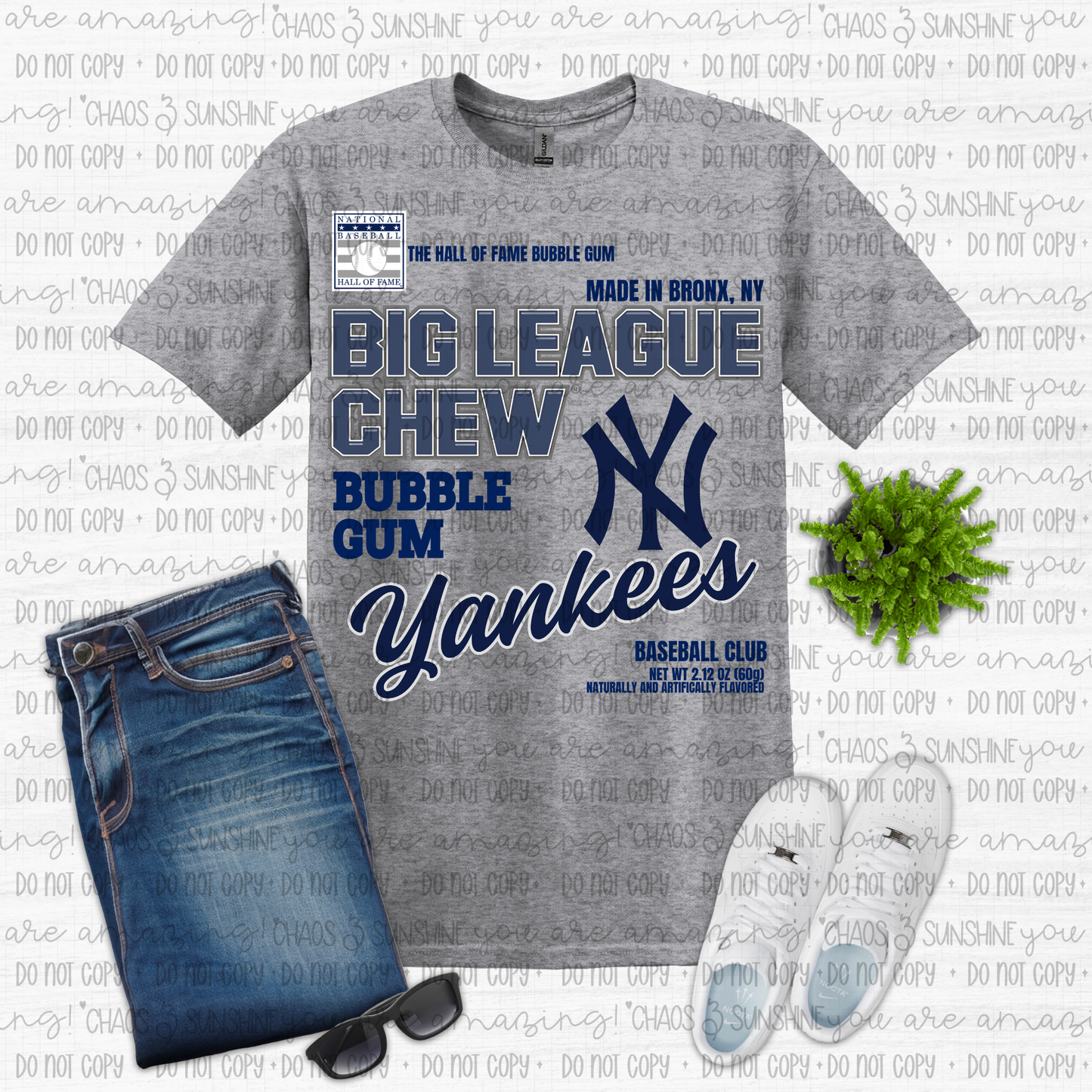 Big League Chew Yankees Baseball Graphic Tee ⚾💙