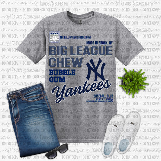 Big League Chew Yankees Baseball Graphic Tee ⚾💙