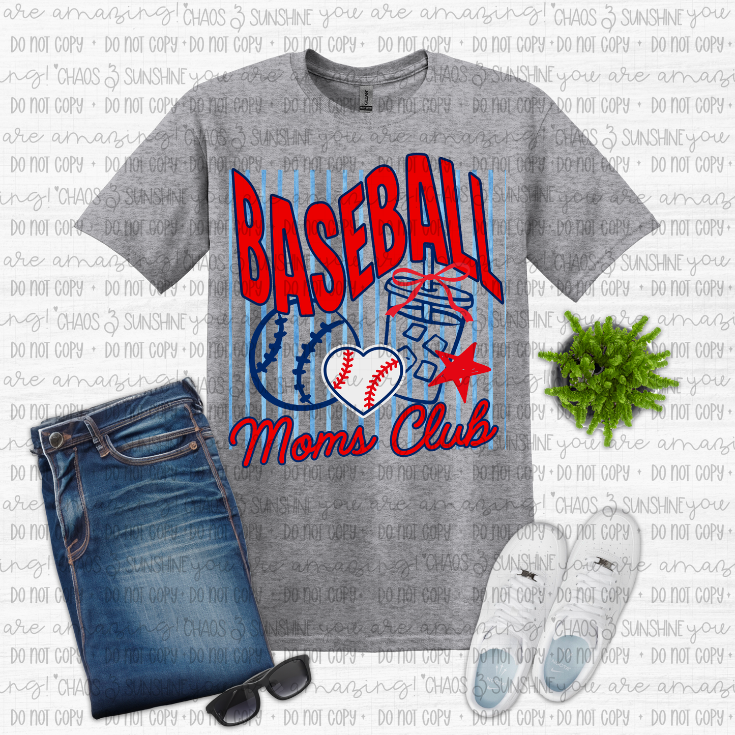 Baseball Moms Club Americana Graphic Tee ⚾🇺🇸