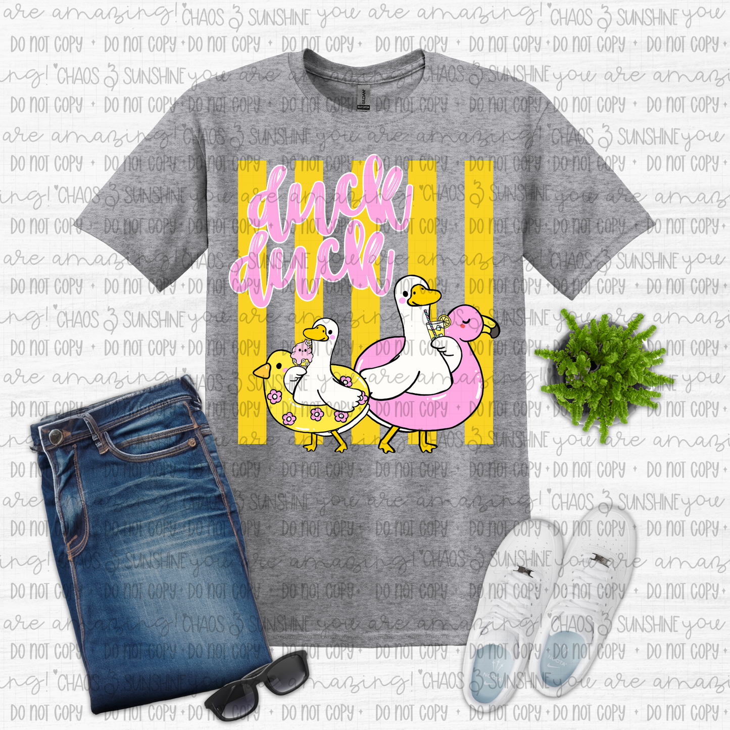Duck Duck Pool Summer Graphic Tee 🦆☀️