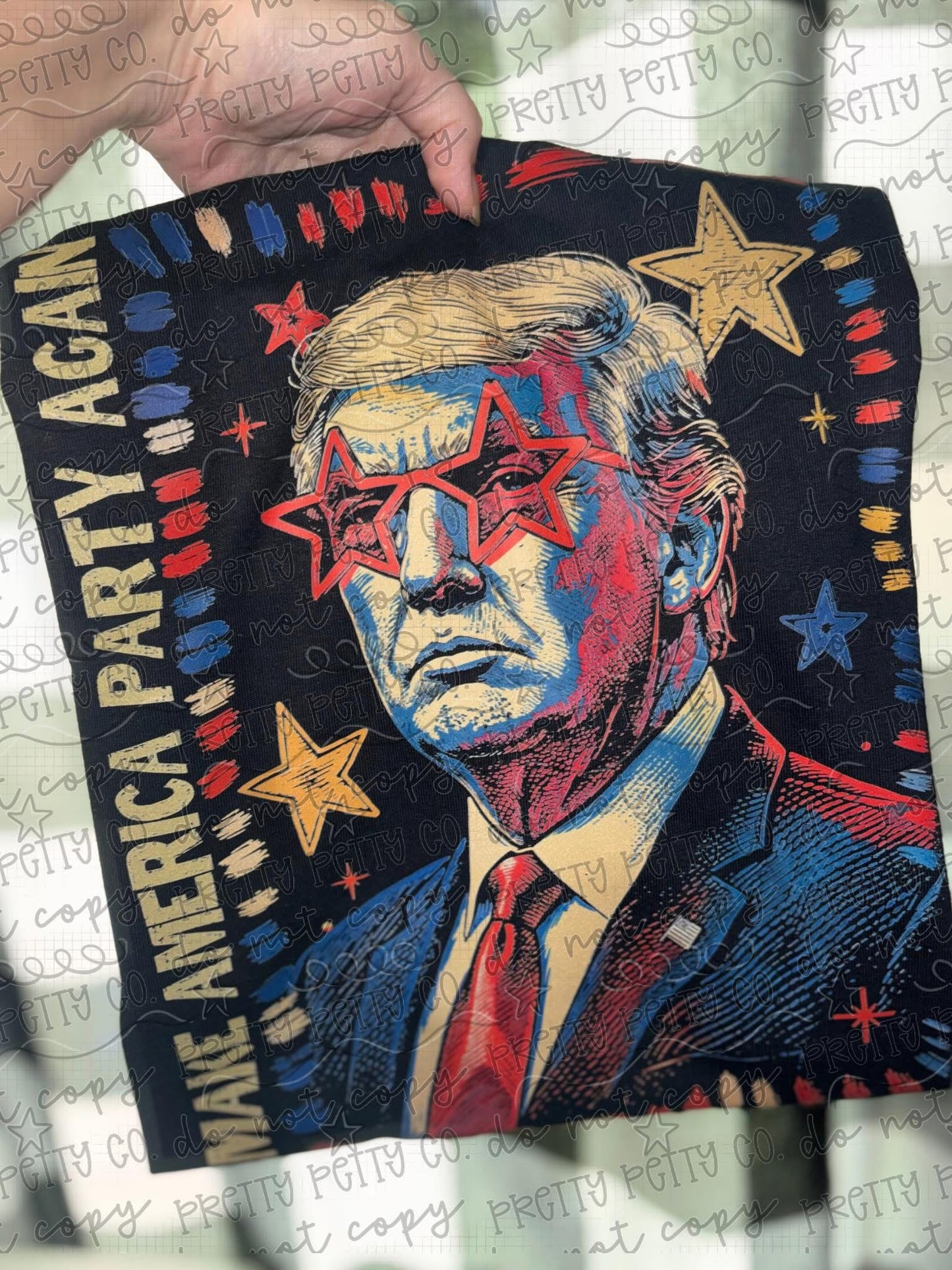 All American Party Again Patriotic Trump Graphic Tee 🇺🇸⭐
