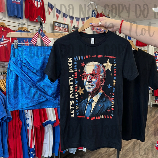 Let’s Party, Jack Patriotic President Graphic Tee 🇺🇸🎉