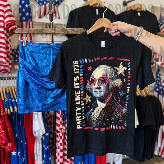 Party Like It’s 1776 George Washington Patriotic Tee ⭐🇺🇸