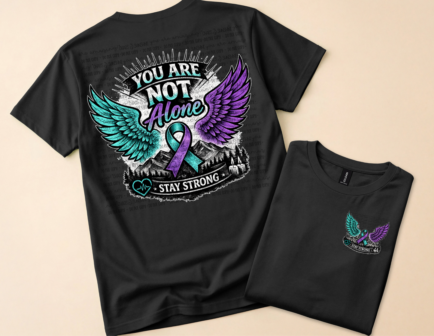 You Are Not Alone Suicide Awareness Sweatshirt