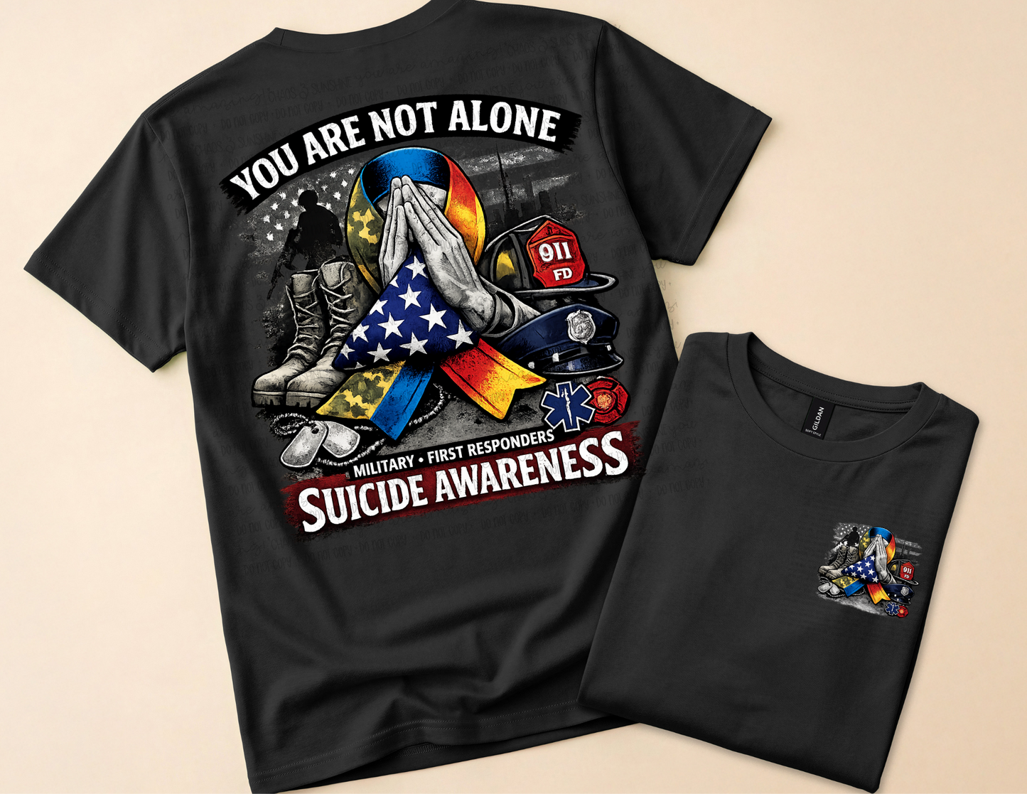 Military & First Responders Suicide Awareness Tee