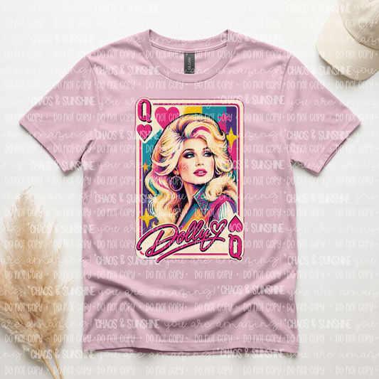 Dolly Queen Playing Card - tee