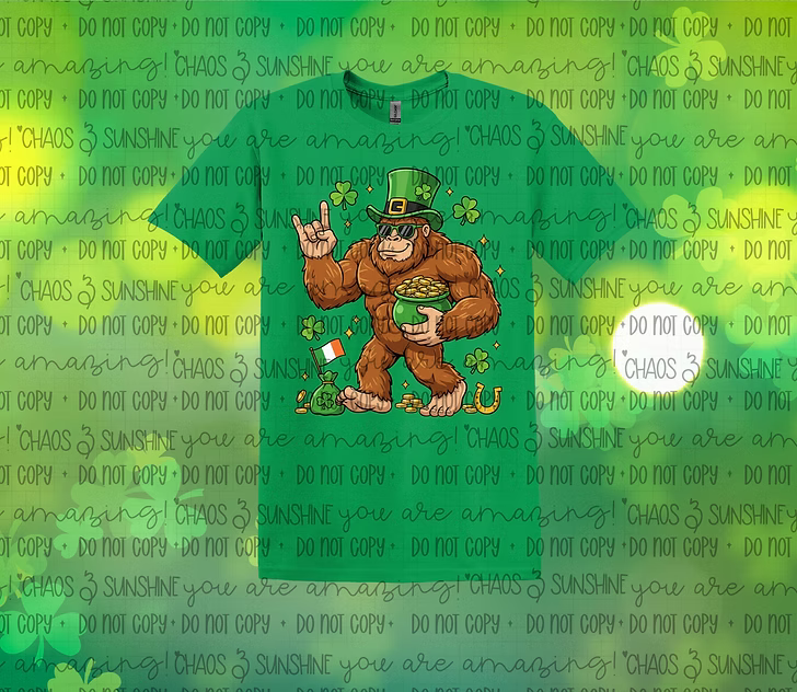 Lucky Bigfoot St. Patrick’s Day Tee