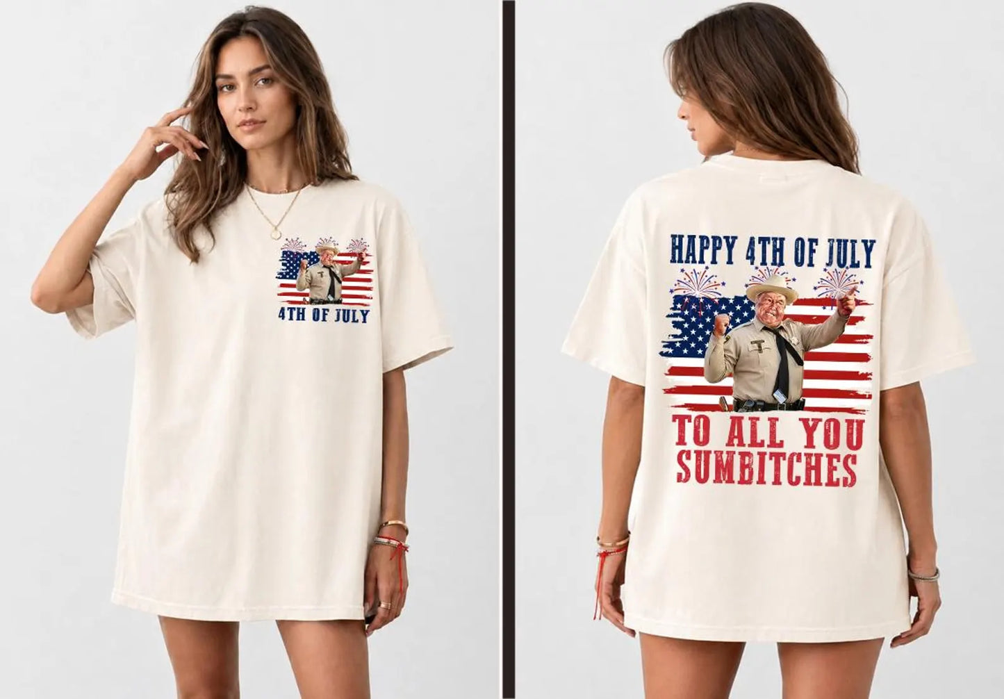 Happy 4th of July to All You Sumbitches Graphic Tee