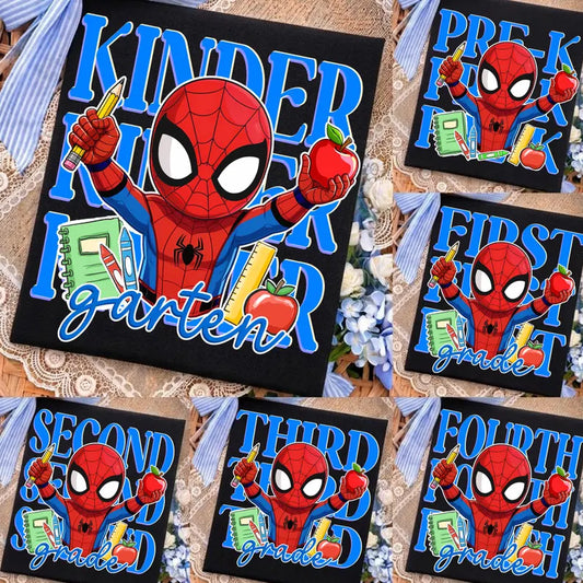 Superhero Back to School Grade Level Graphic Tee